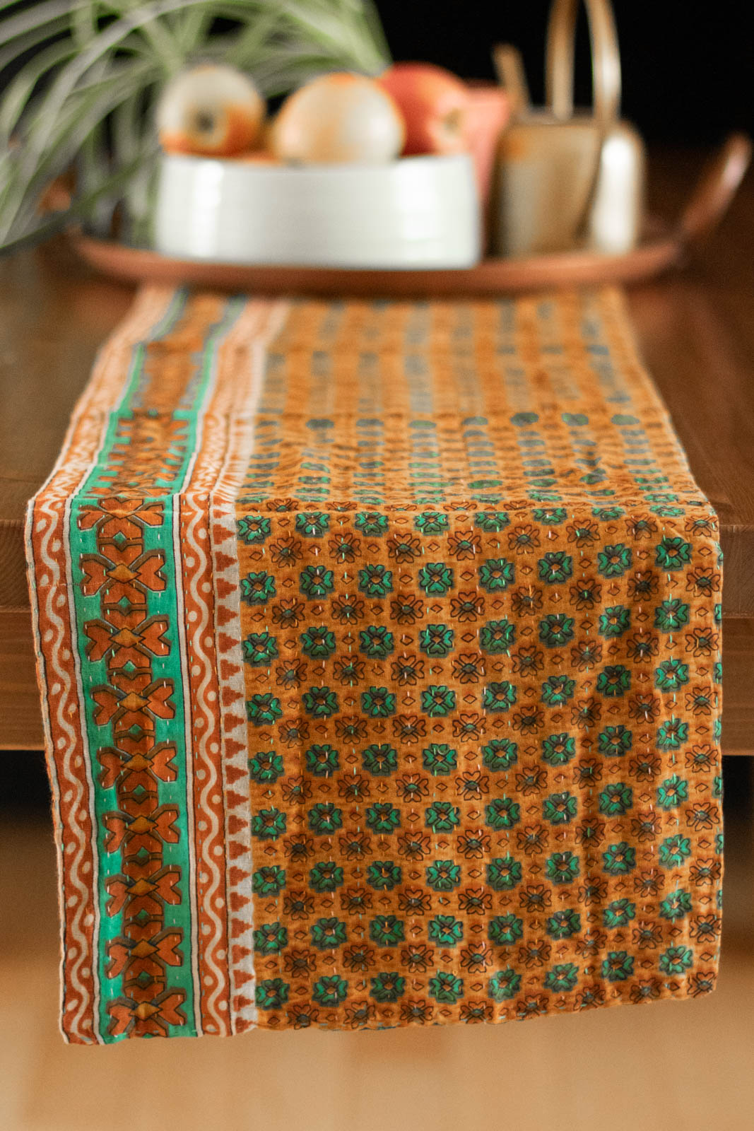 Kantha Table Runner Cotton D1