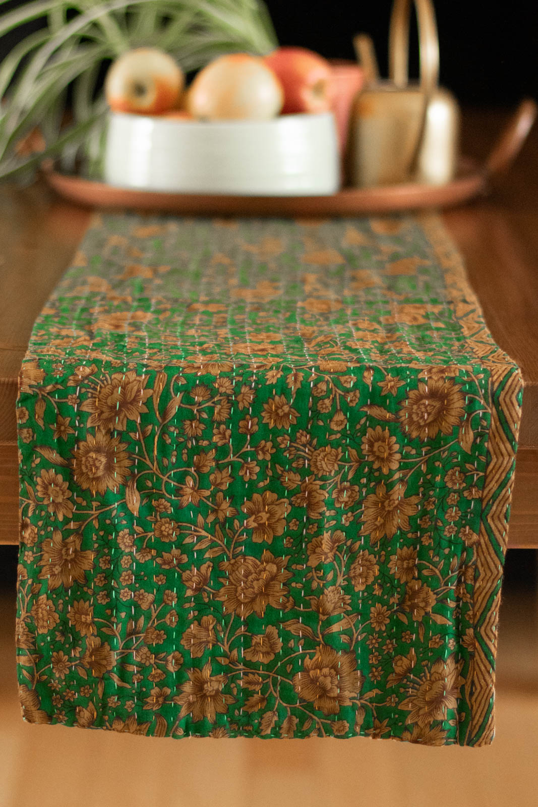 Kantha Table Runner Cotton D1