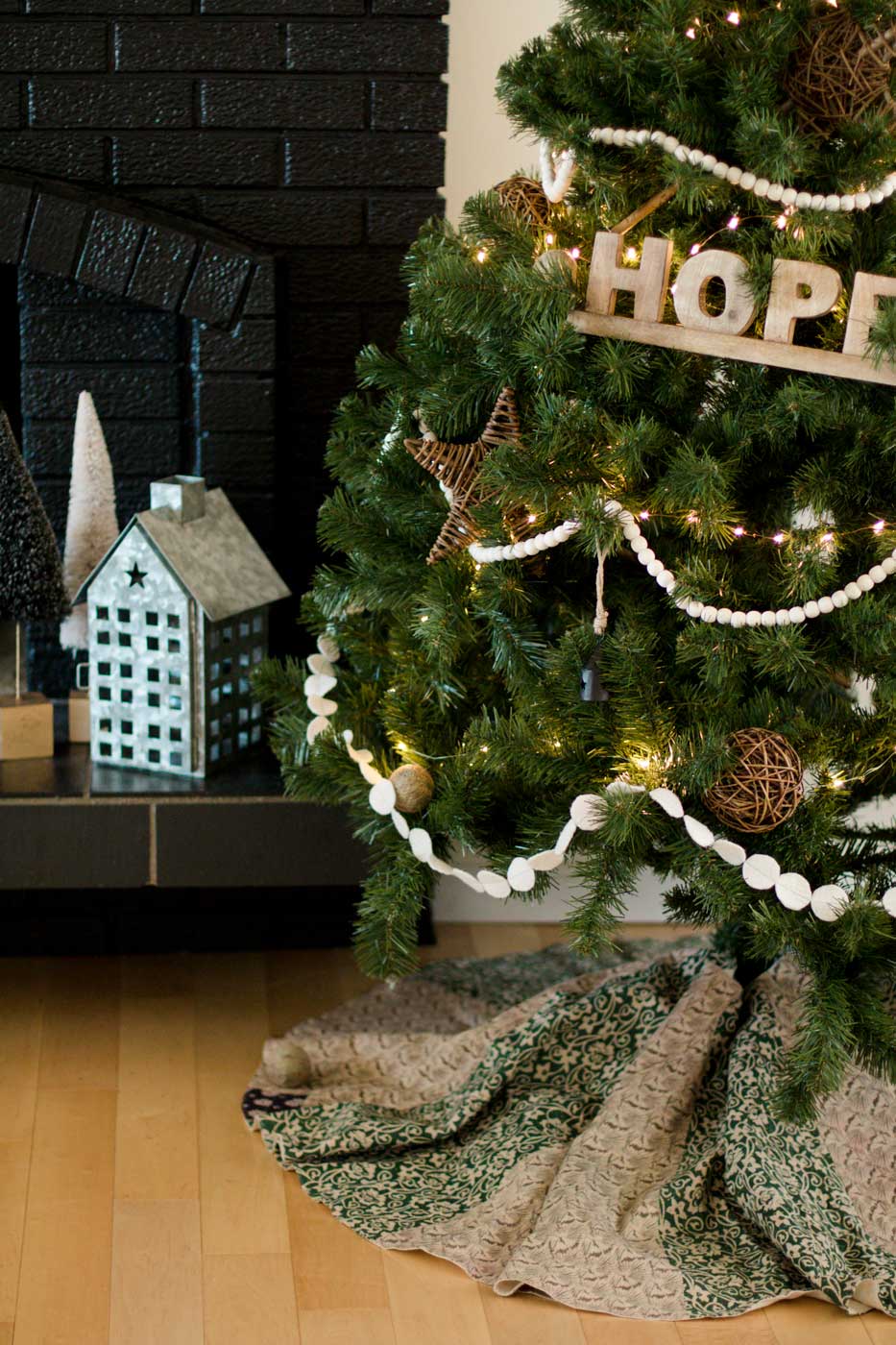 Kantha Christmas Tree Skirt Hope 7