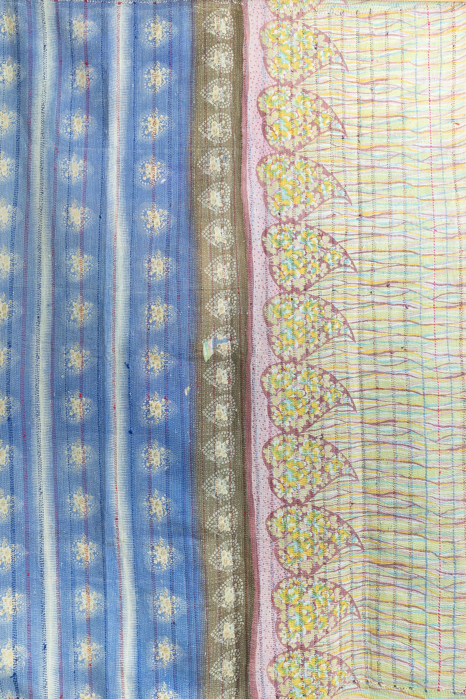 No. 150 Masterpiece Kantha Coverlet Quilt