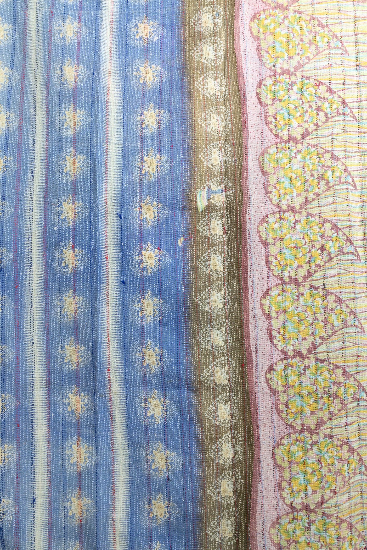 No. 150 Masterpiece Kantha Coverlet Quilt