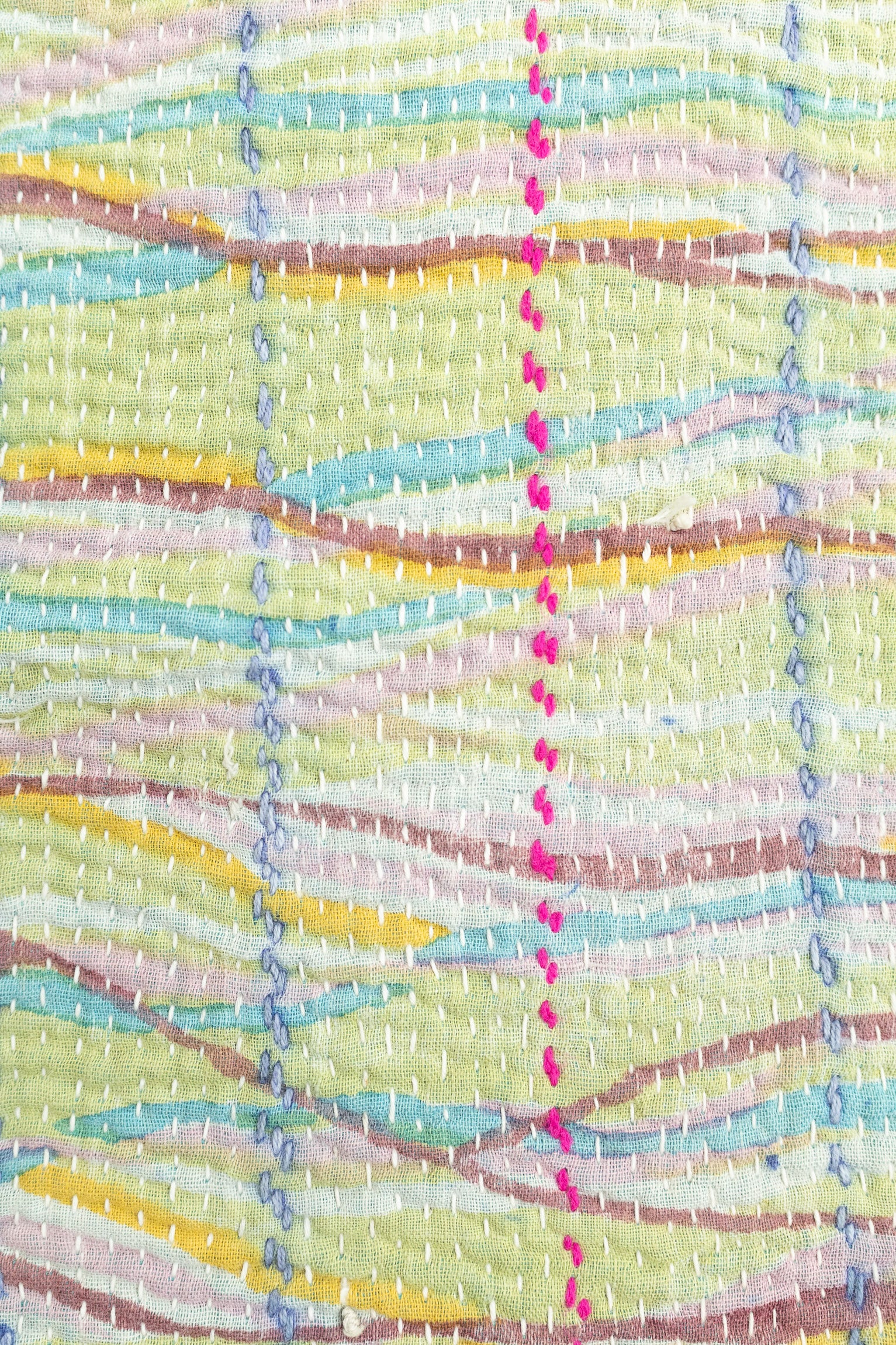 No. 150 Masterpiece Kantha Coverlet Quilt