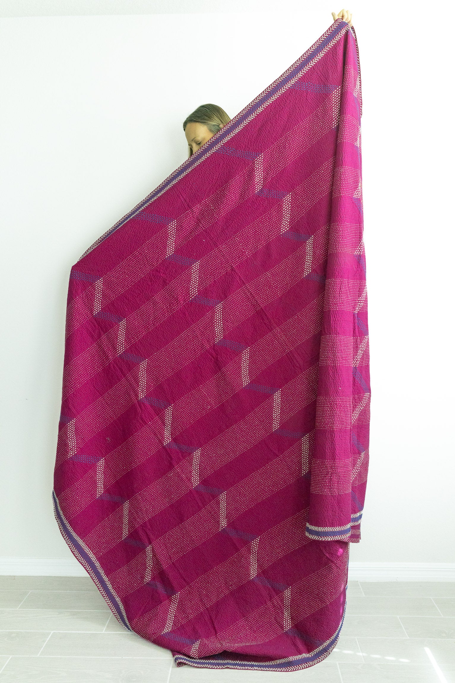 No. 152 Masterpiece Kantha Coverlet Quilt