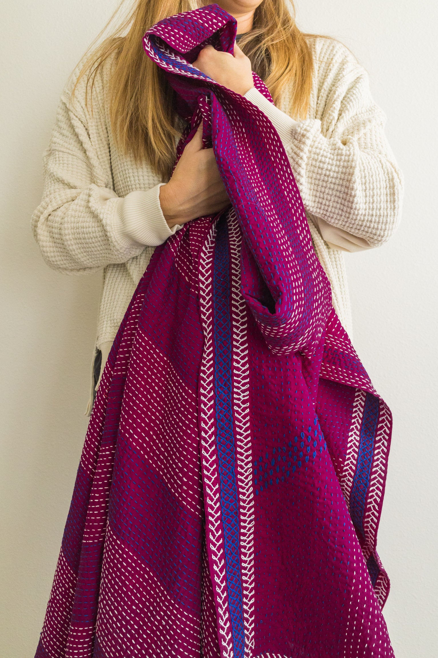 No. 152 Masterpiece Kantha Coverlet Quilt