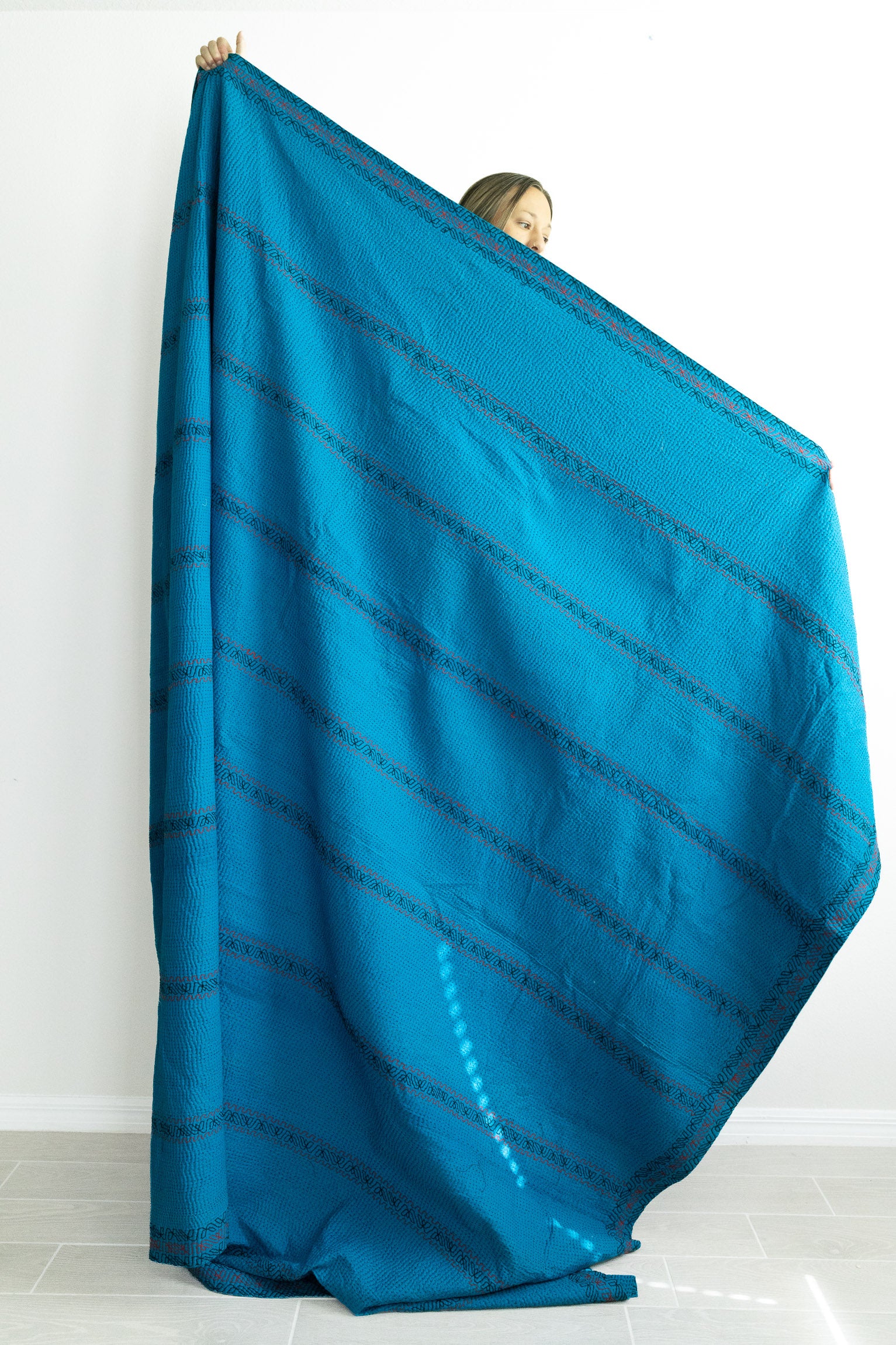 No. 153 Masterpiece Kantha Coverlet Quilt