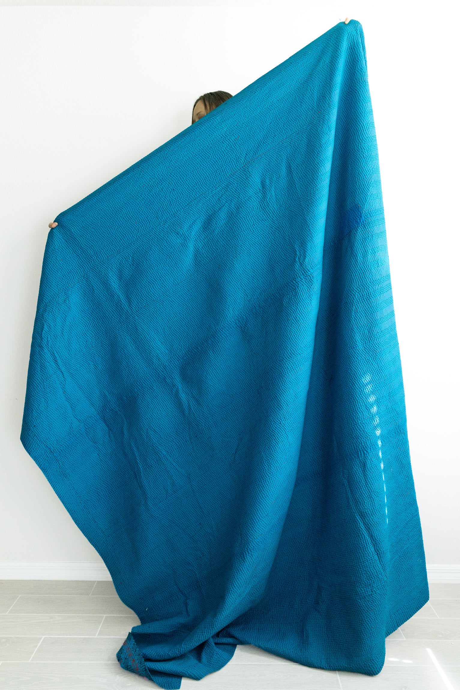 No. 153 Masterpiece Kantha Coverlet Quilt