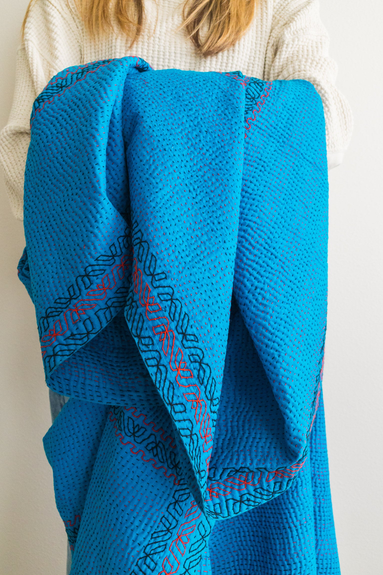 No. 153 Masterpiece Kantha Coverlet Quilt