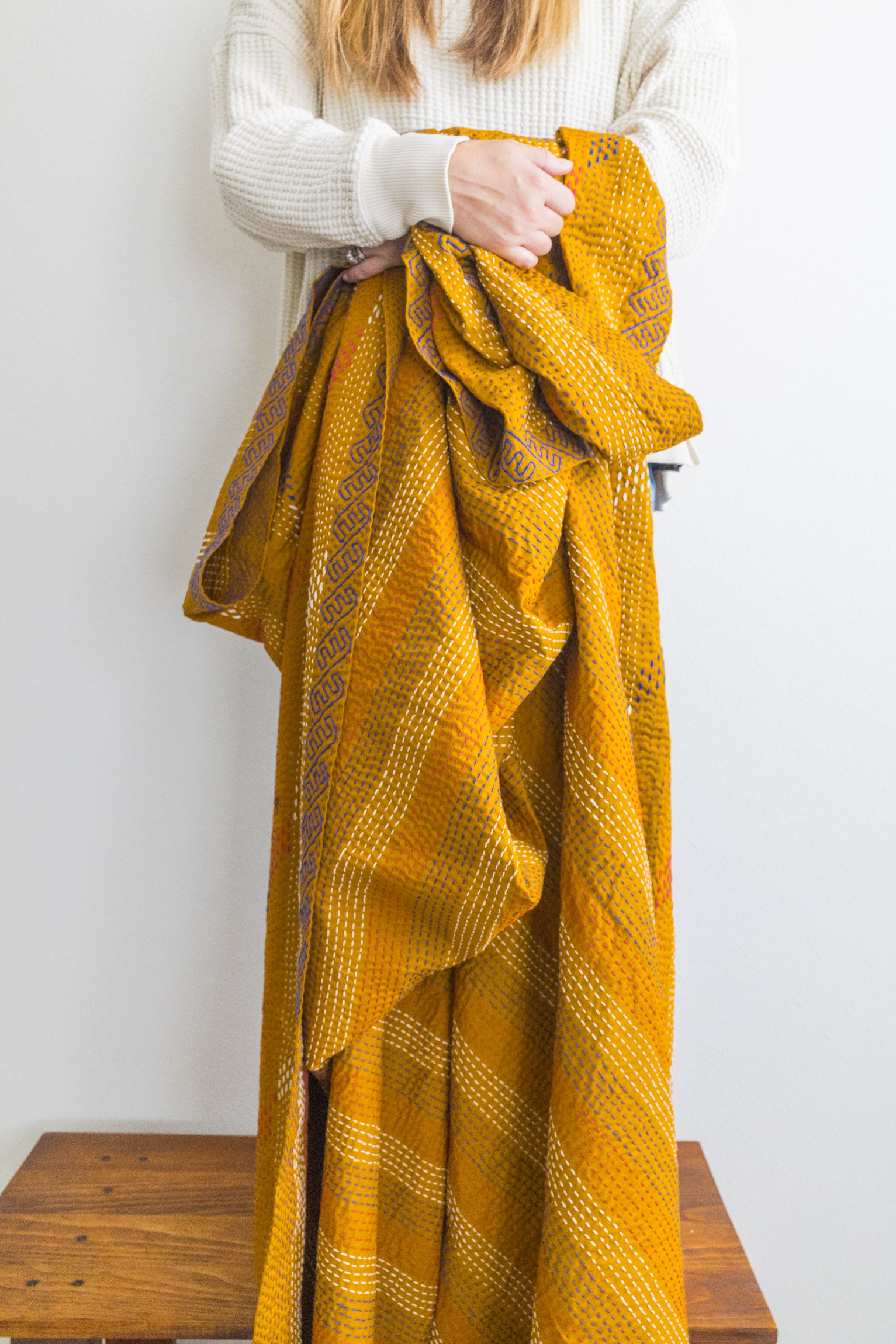No. 154 Masterpiece Kantha Coverlet Quilt