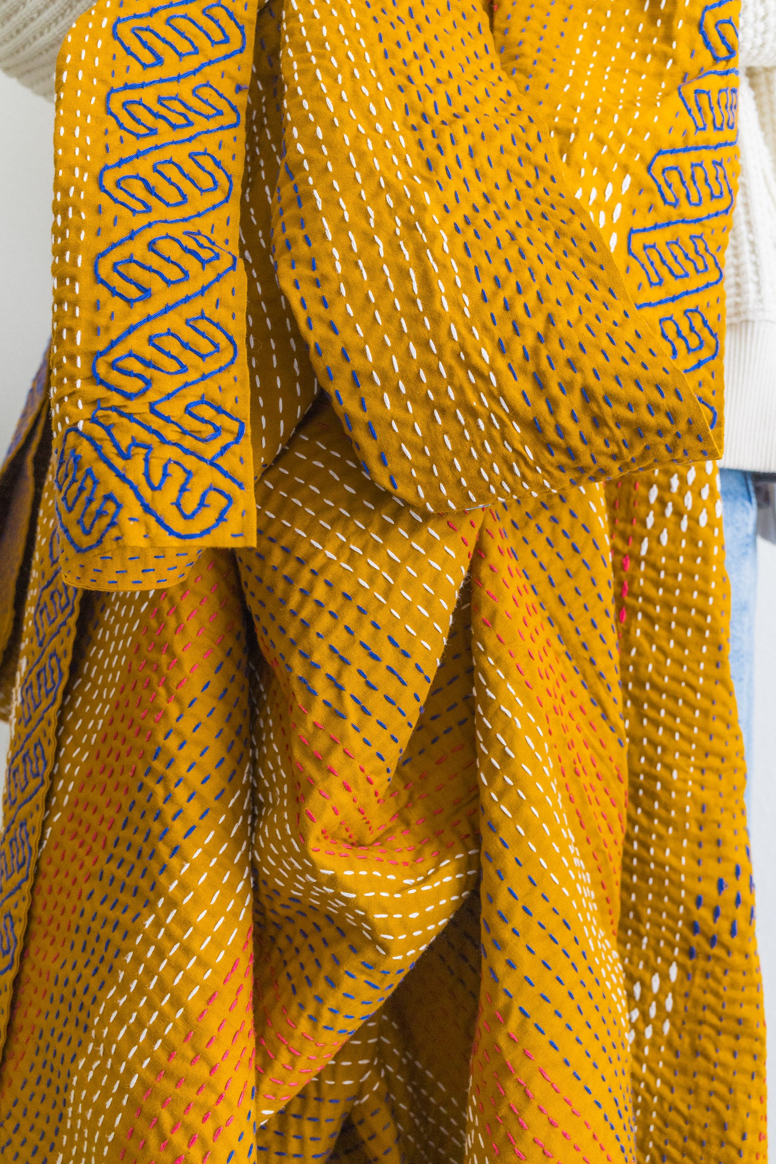 No. 154 Masterpiece Kantha Coverlet Quilt