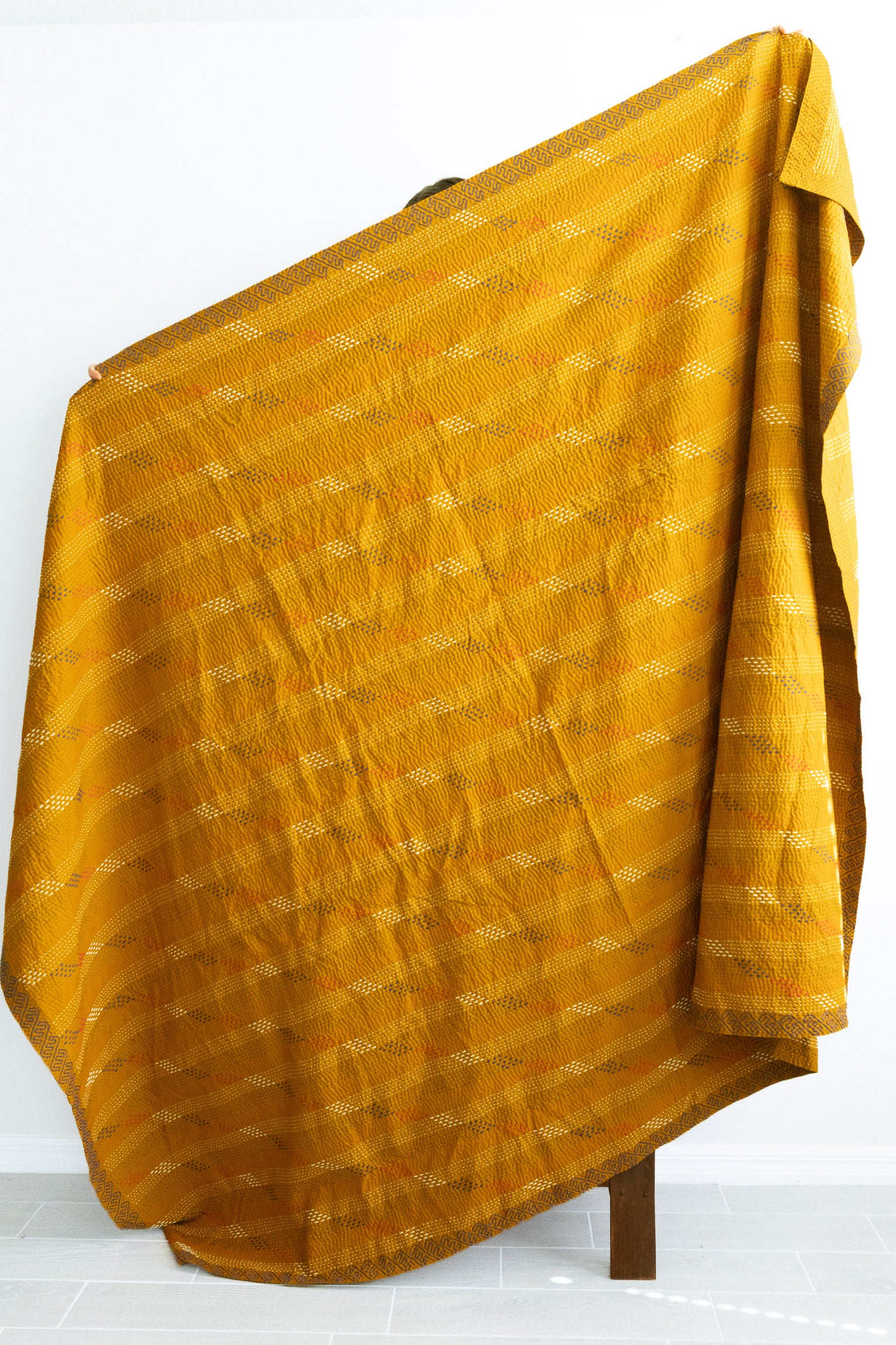 No. 154 Masterpiece Kantha Coverlet Quilt