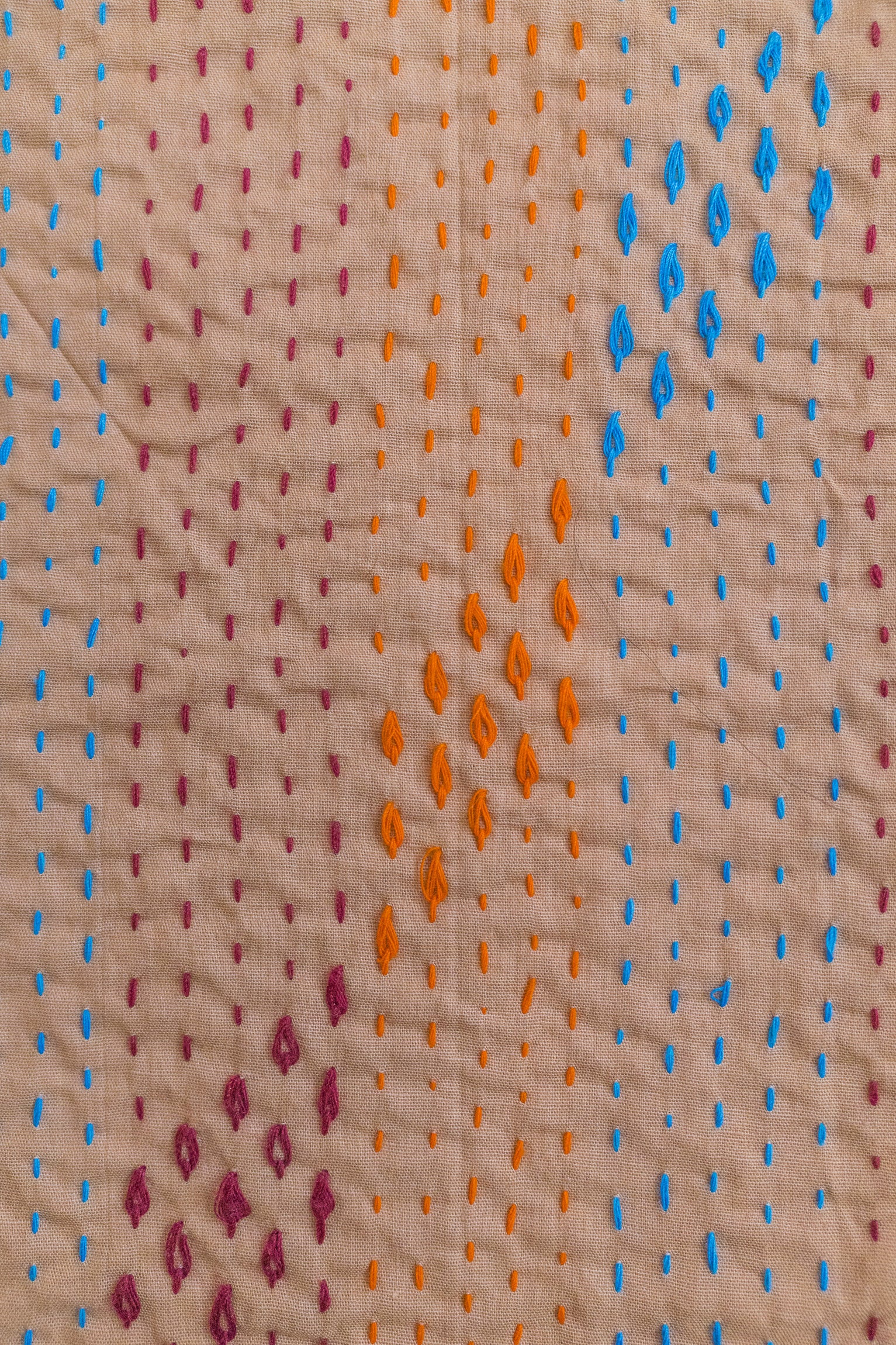 No. 155 Masterpiece Kantha Coverlet Quilt