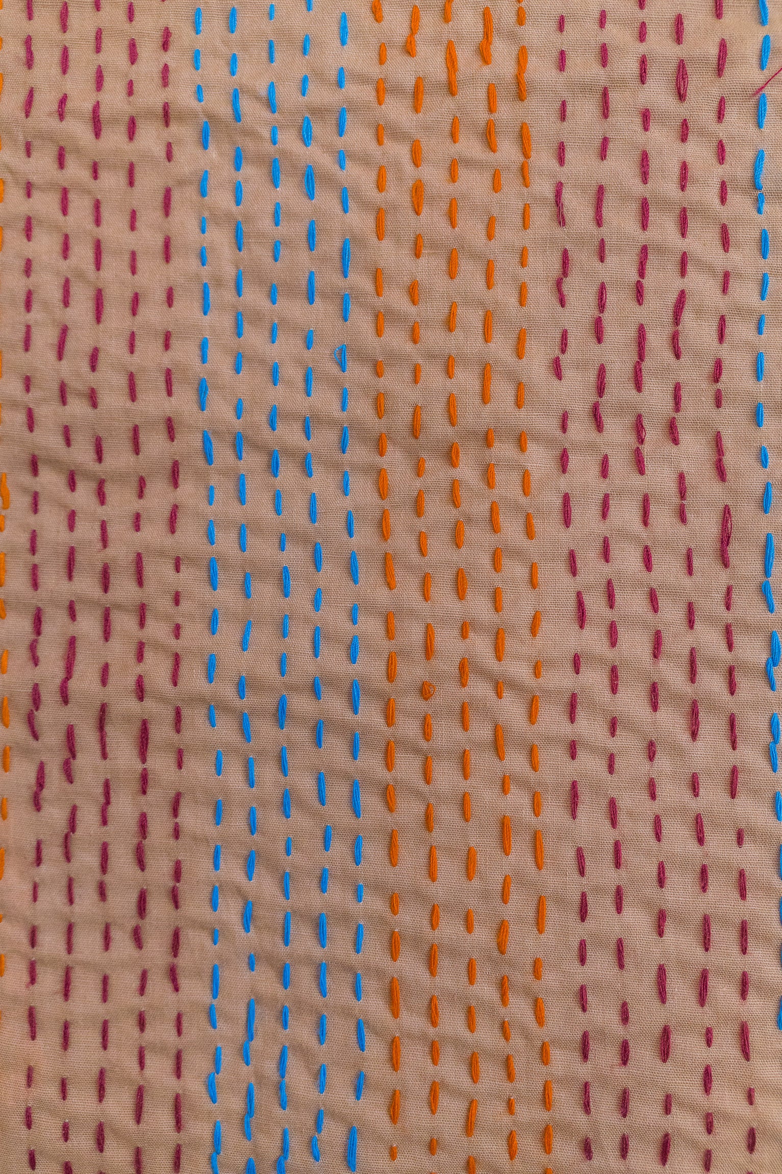 No. 155 Masterpiece Kantha Coverlet Quilt