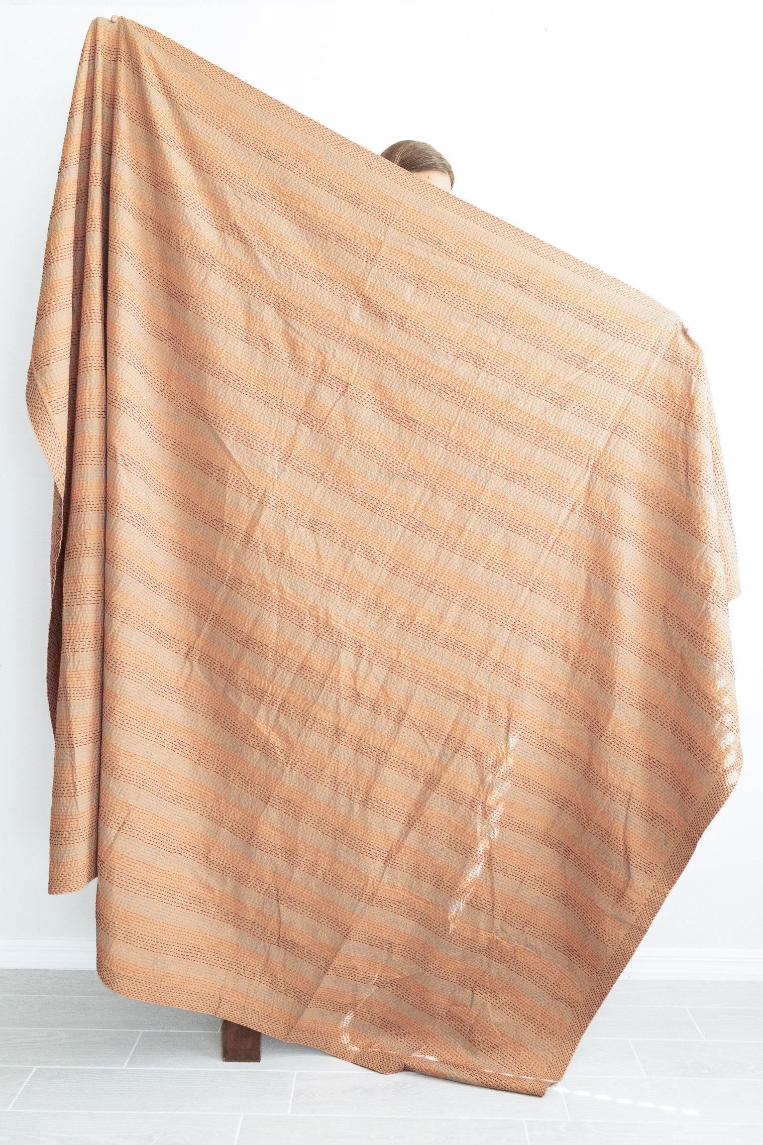 No. 155 Masterpiece Kantha Coverlet Quilt