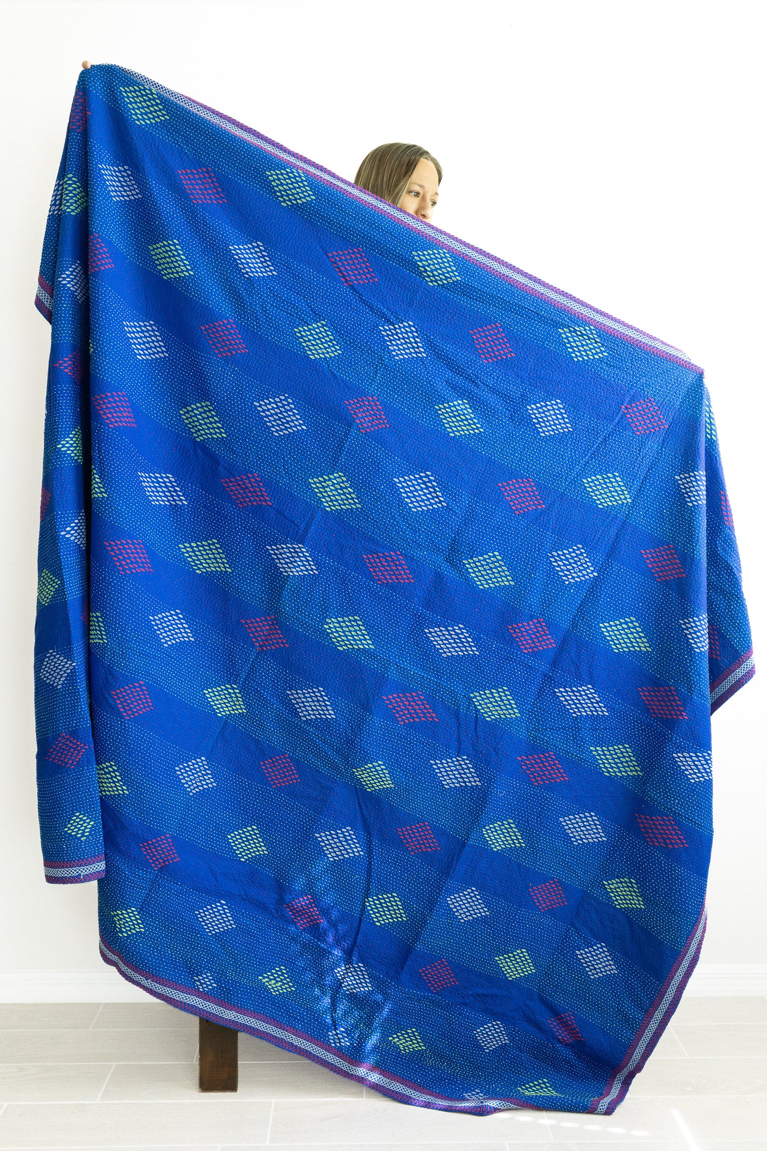 No. 156 Masterpiece Kantha Coverlet Quilt
