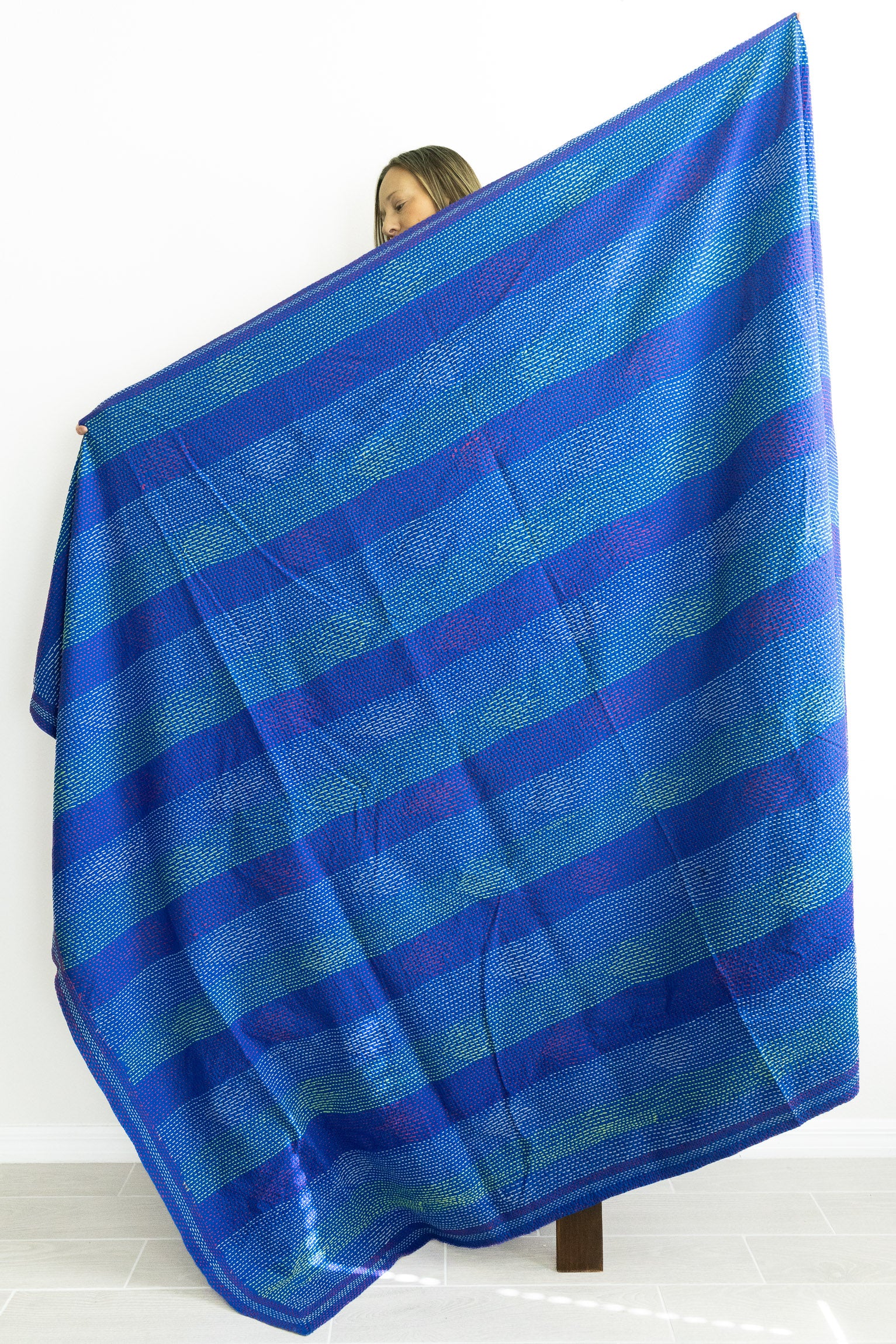 No. 156 Masterpiece Kantha Coverlet Quilt