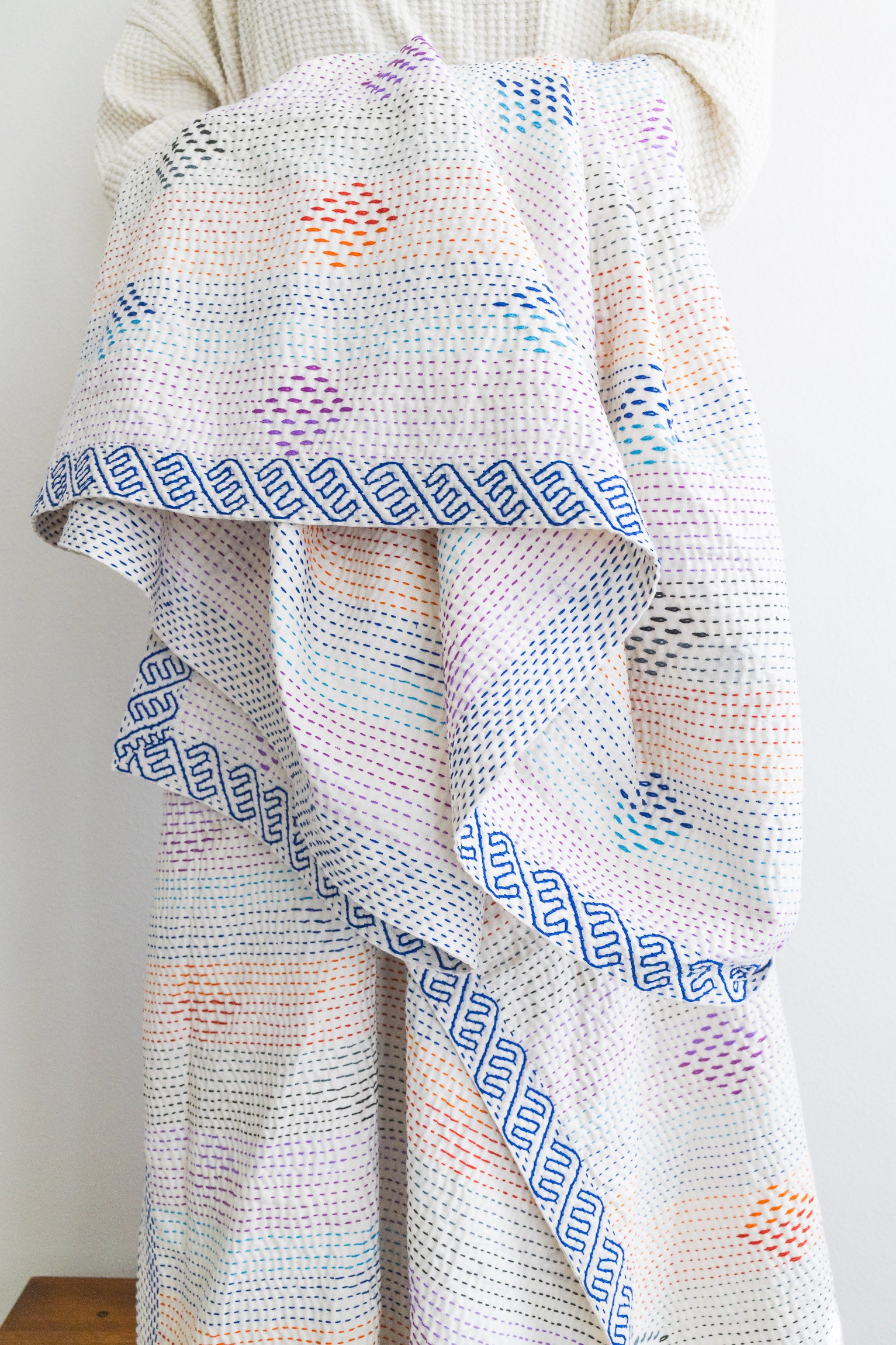 No. 157 Masterpiece Kantha Coverlet Quilt