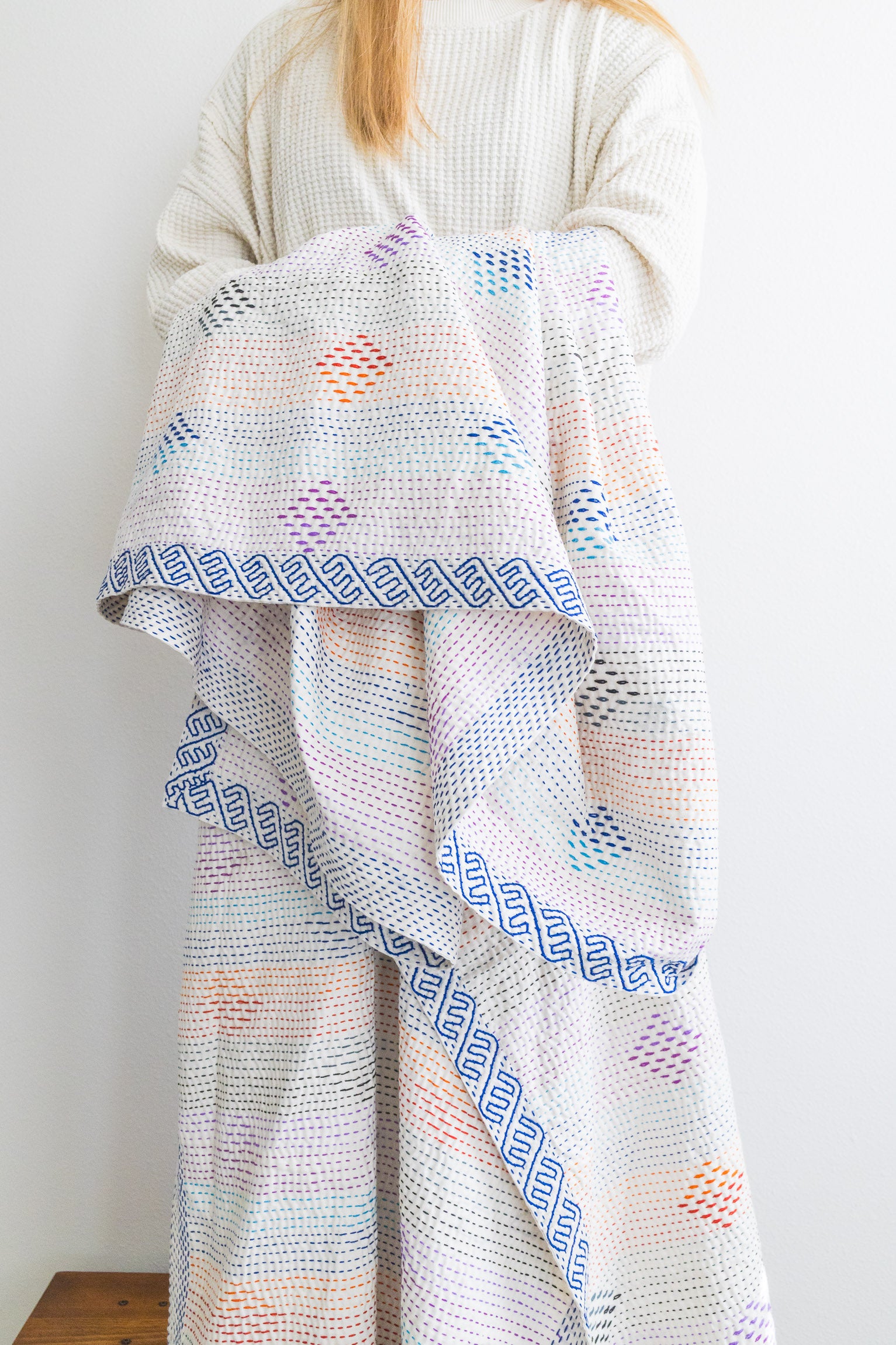 No. 157 Masterpiece Kantha Coverlet Quilt