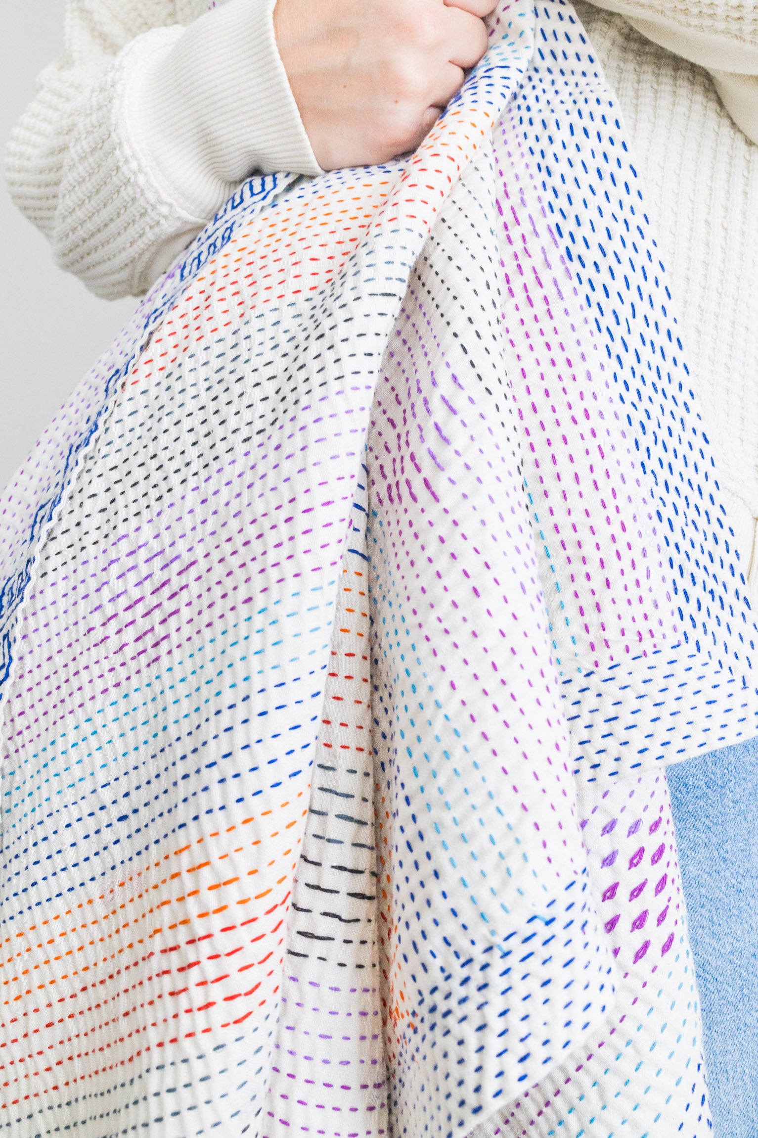 No. 157 Masterpiece Kantha Coverlet Quilt