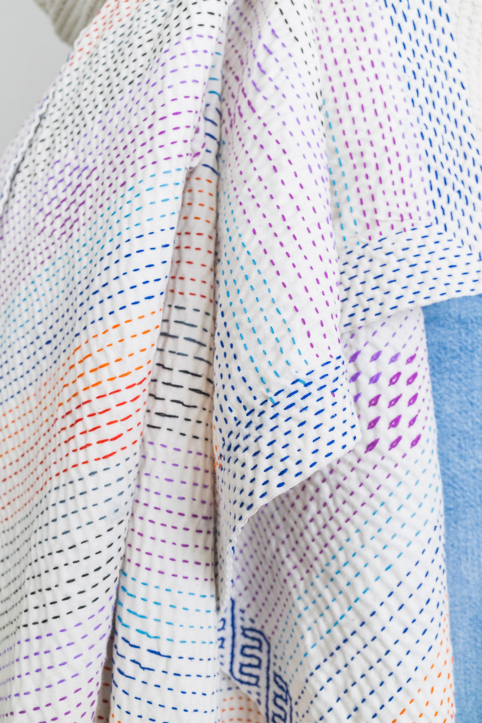 No. 157 Masterpiece Kantha Coverlet Quilt