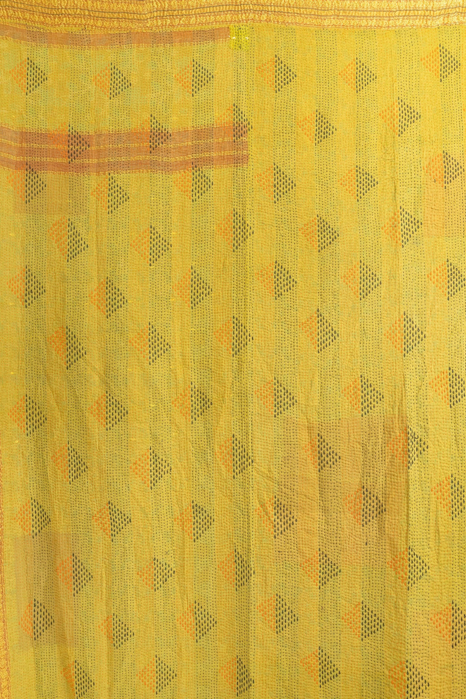 No. 158 Masterpiece Kantha Coverlet Quilt