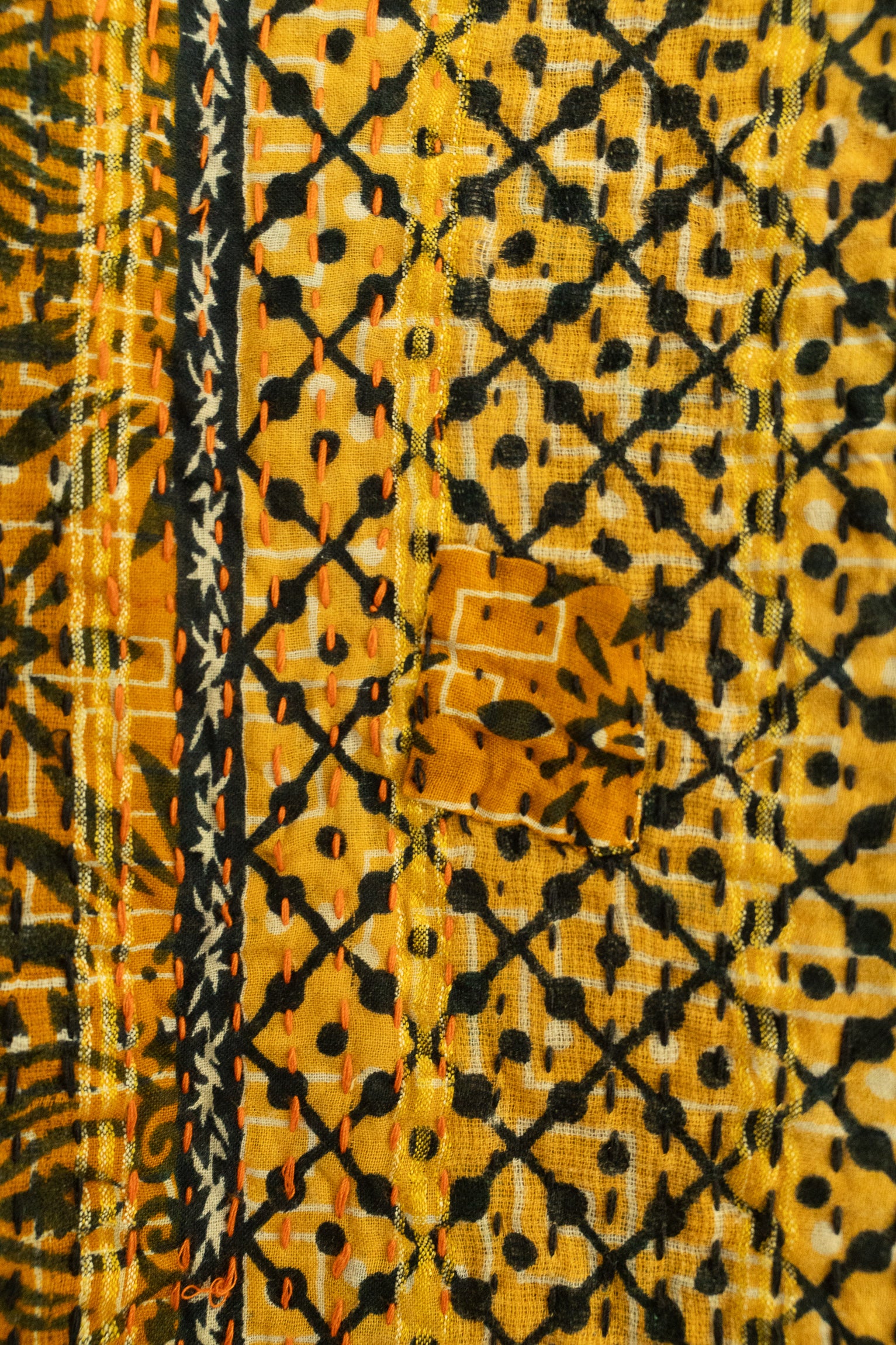 No. 158 Masterpiece Kantha Coverlet Quilt