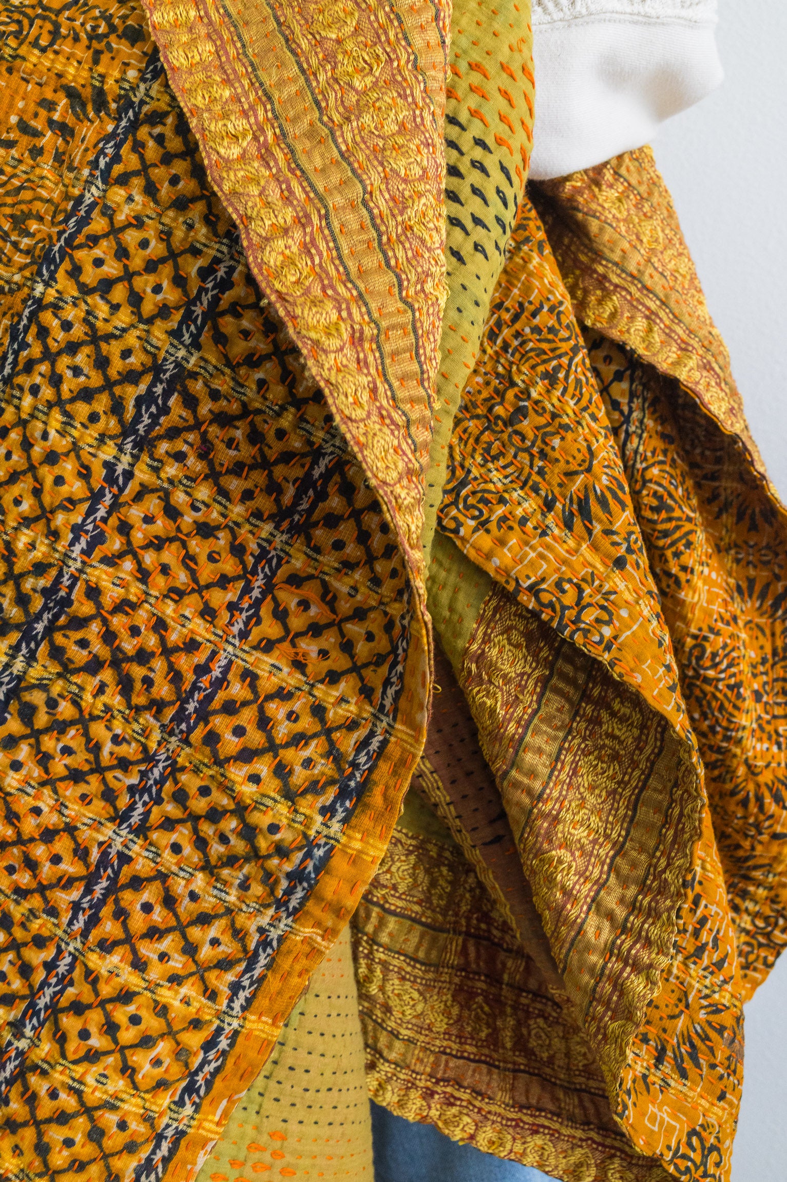 No. 158 Masterpiece Kantha Coverlet Quilt
