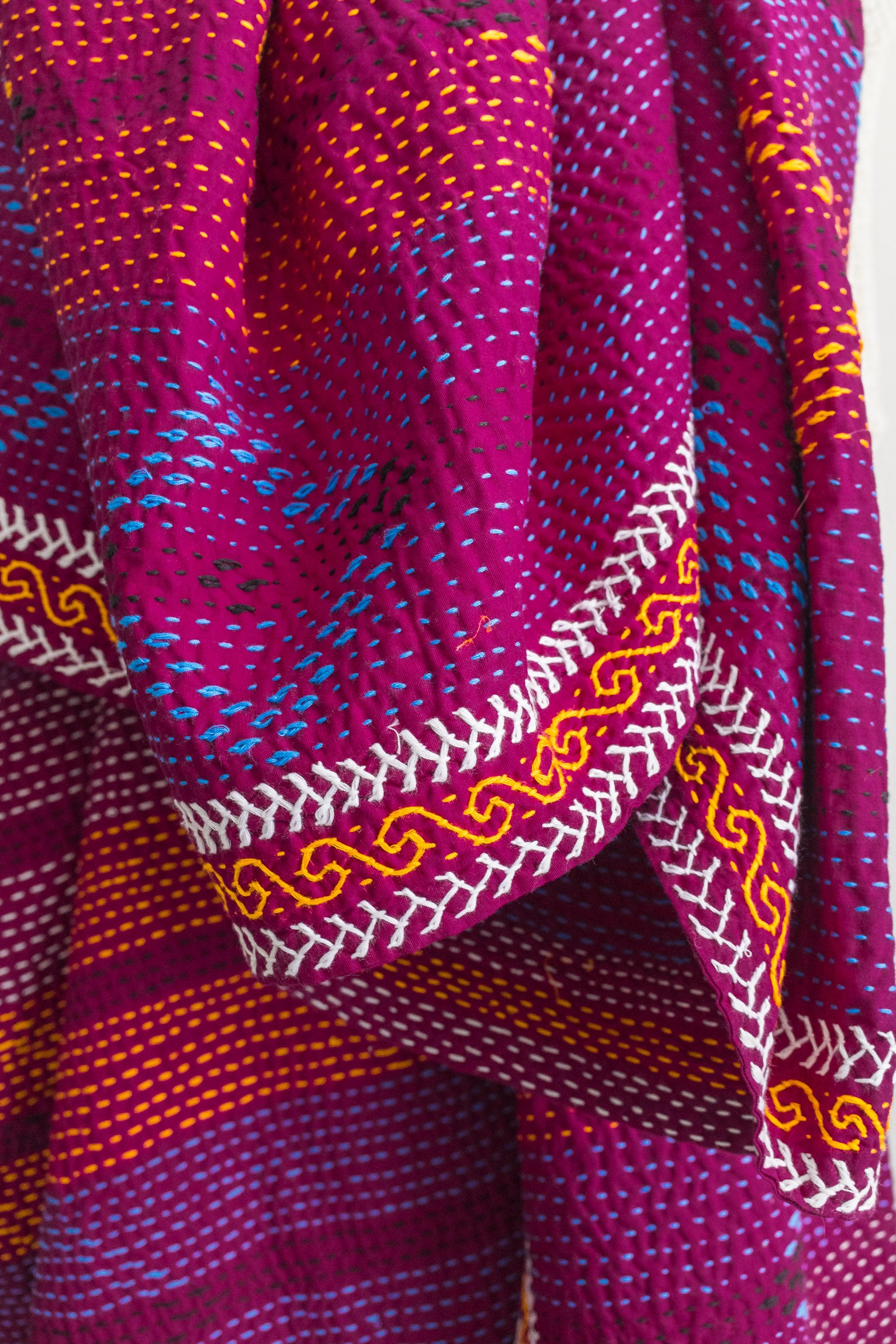 No. 159 Masterpiece Kantha Coverlet Quilt