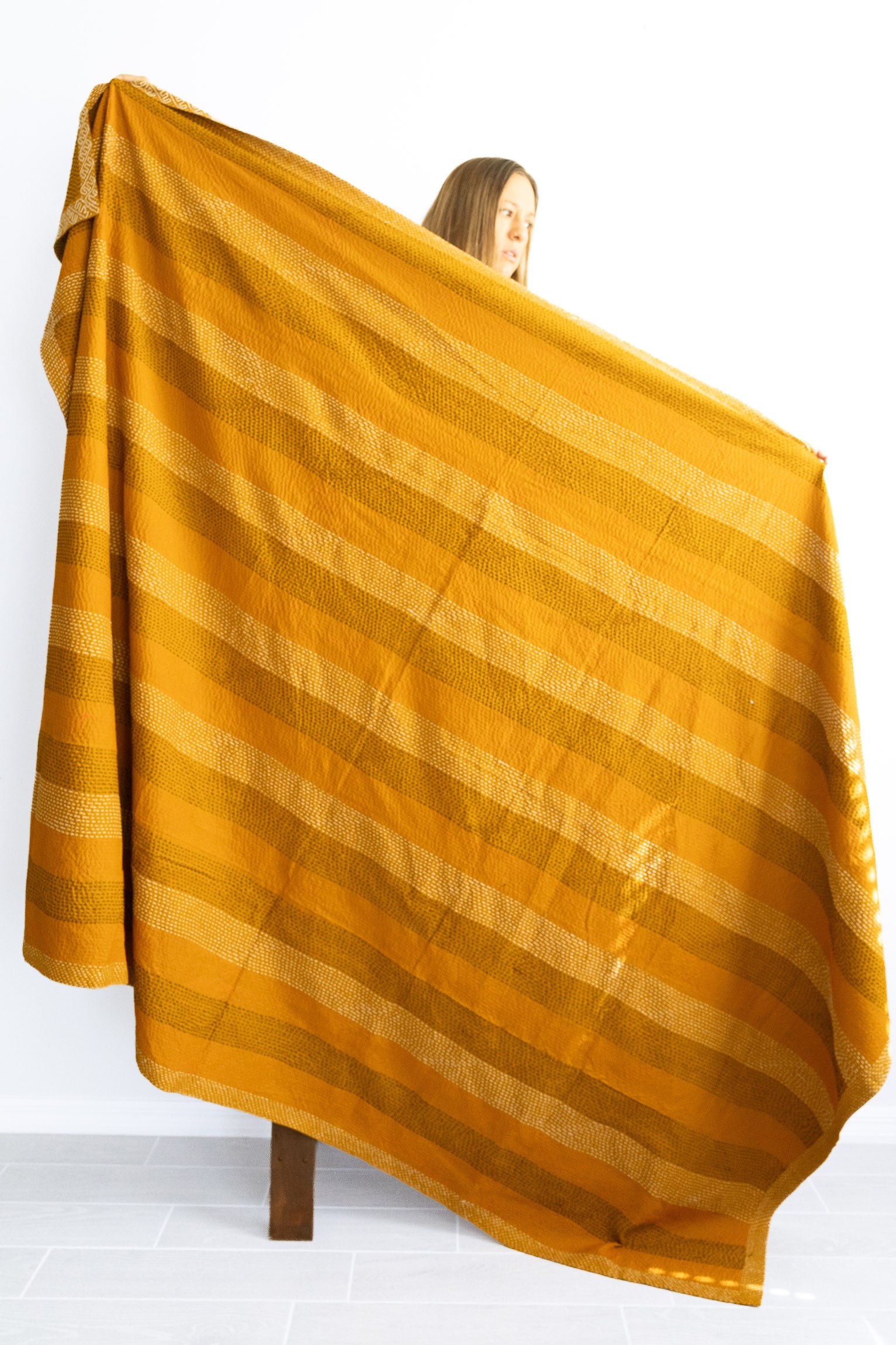 No. 160 Masterpiece Kantha Coverlet Quilt