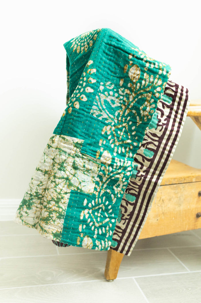 dignify Kantha Baby Blanket Quilt