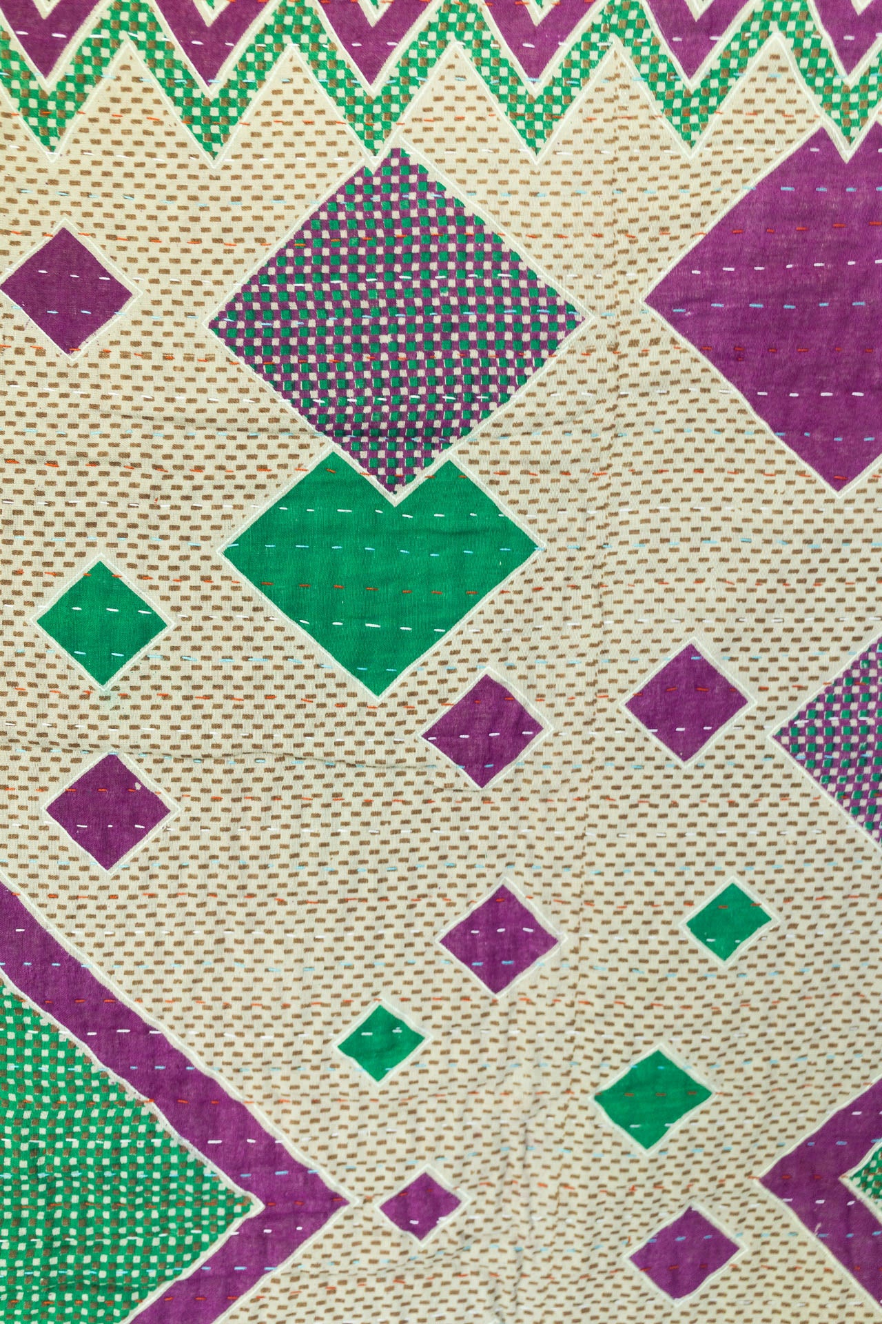 Anchor Kantha Throw