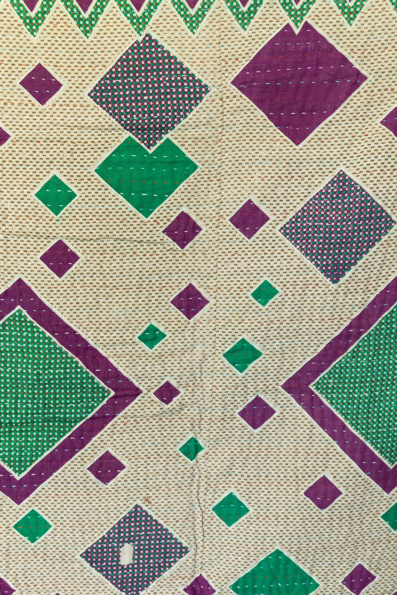 Anchor Kantha Throw
