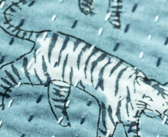 Blockprint Oven Mitt & Trivet Gift Set