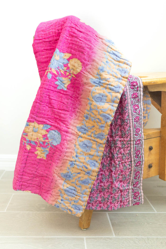 dignify Kantha Baby Blanket Quilt