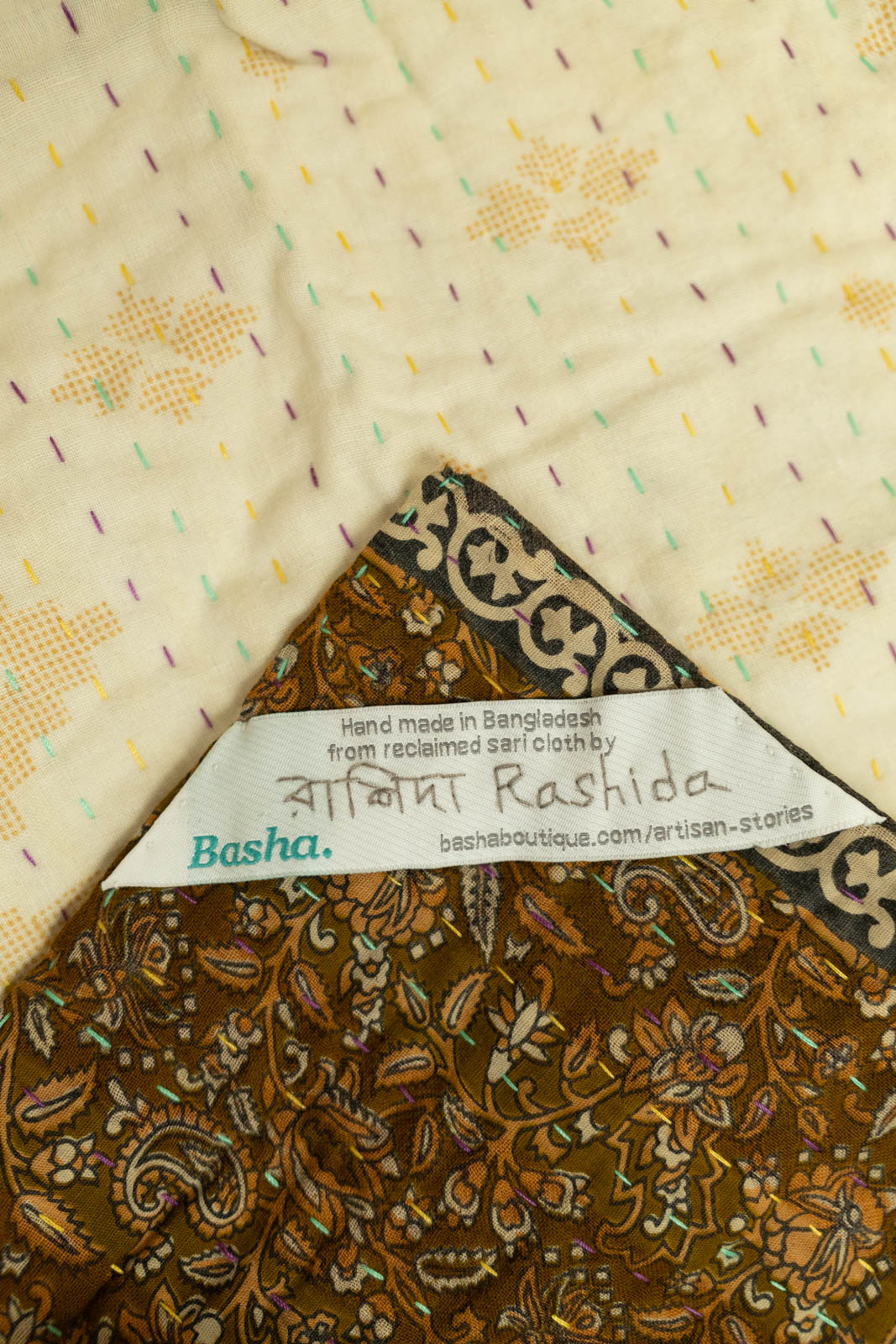 Pleasant No. 1 Kantha Baby Blanket