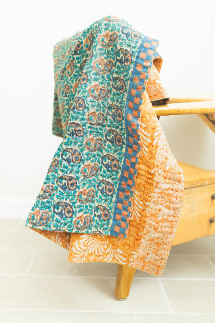dignify Kantha Baby Blanket Quilt