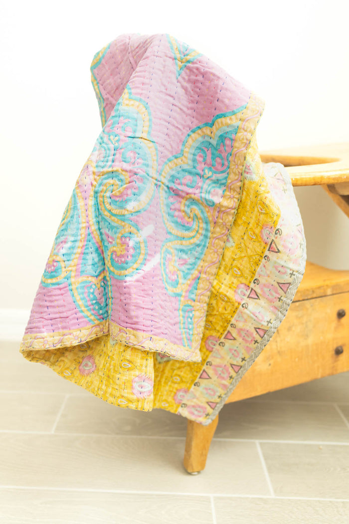 dignify Kantha Baby Blanket Quilt