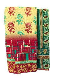 Kantha Throw Bed Quilt