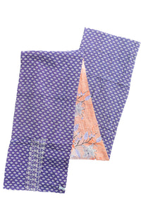 Dignify Cotton Table Runner in Cotton Kantha on a table