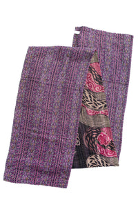 Dignify Cotton Table Runner in Cotton Kantha on a table