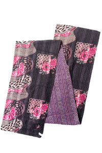 Dignify Cotton Table Runner in Cotton Kantha on a table