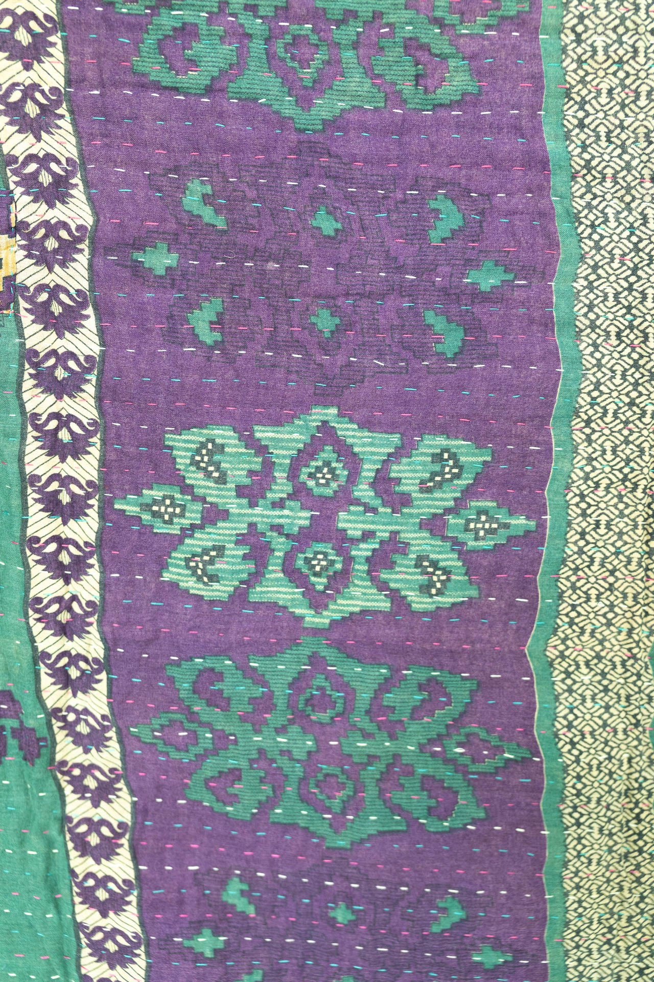 Bloom Kantha Throw