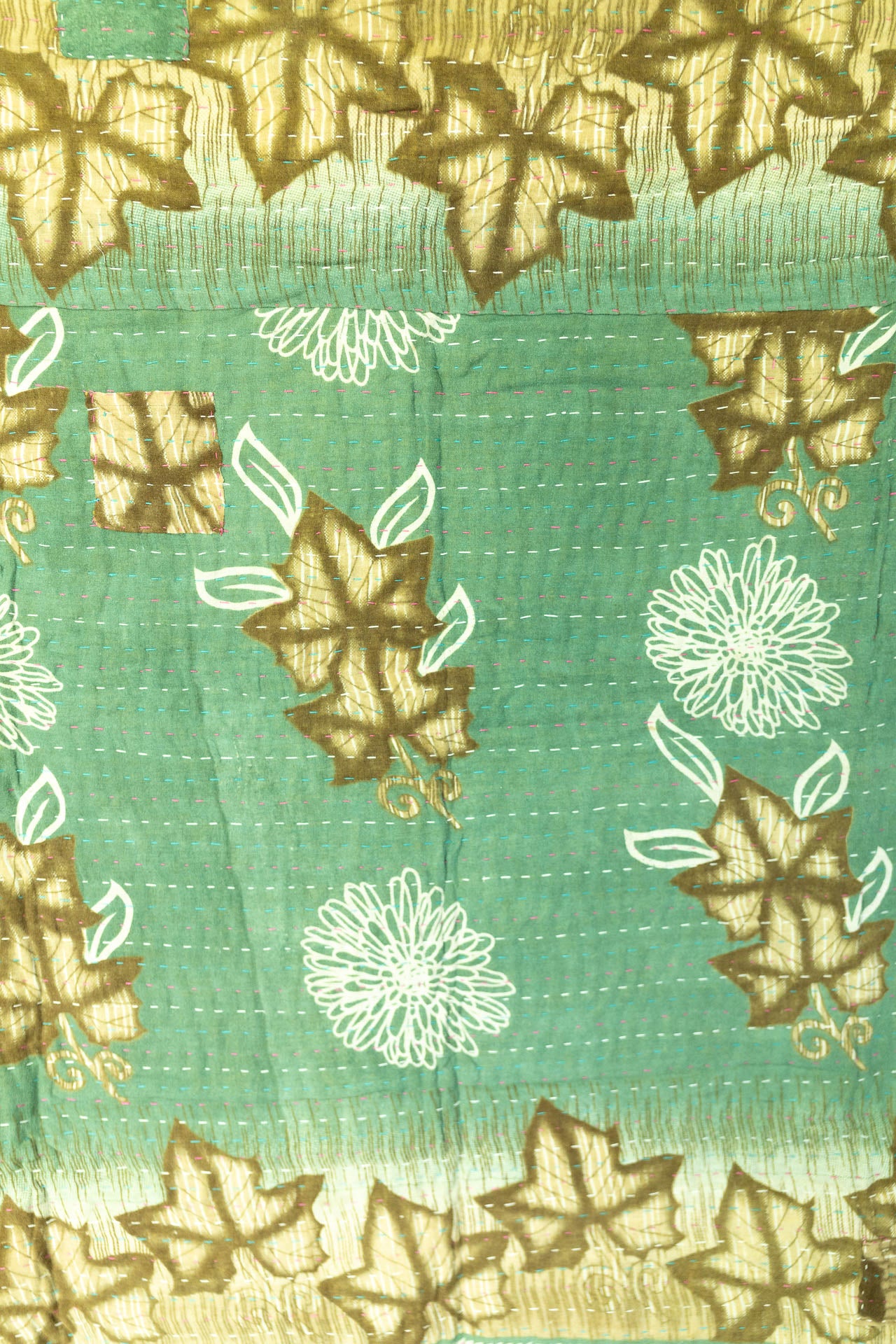 Bloom Kantha Throw