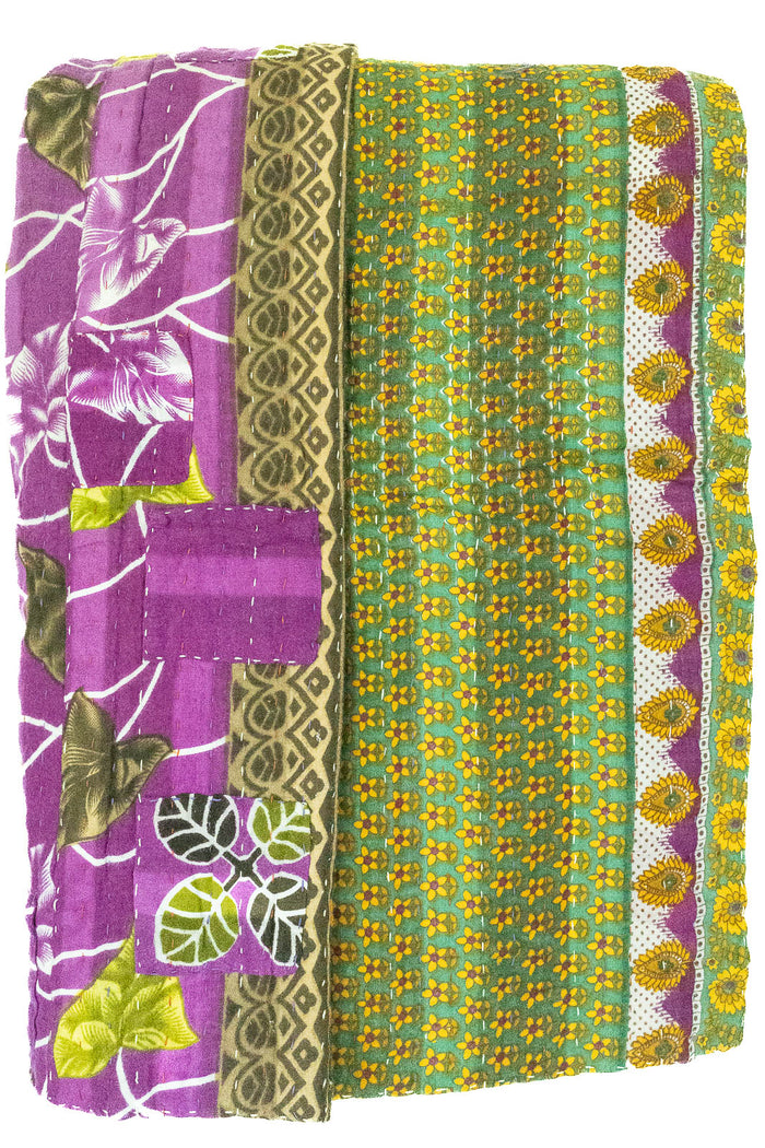 Kantha Throw Bed Quilt