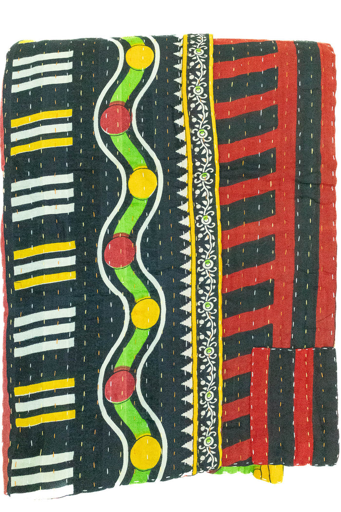 Kantha Throw Bed Quilt
