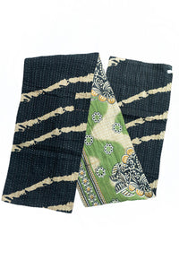 Dignify Cotton Table Runner in Cotton Kantha on a table