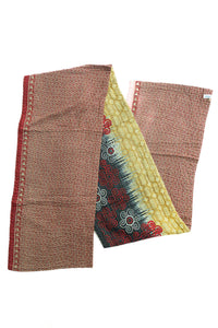 Dignify Cotton Table Runner in Cotton Kantha on a table