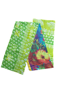 Dignify Cotton Table Runner in Cotton Kantha on a table