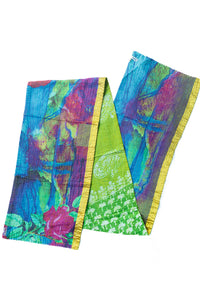 Dignify Cotton Table Runner in Cotton Kantha on a table