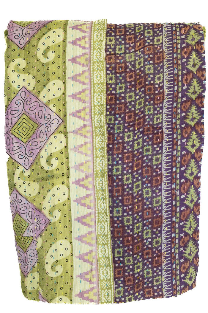 Kantha Throw Bed Quilt