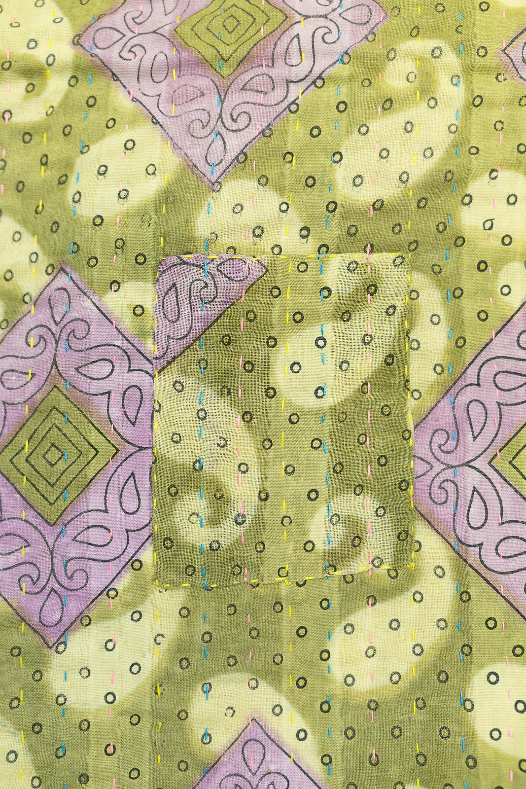 Calm Kantha Throw